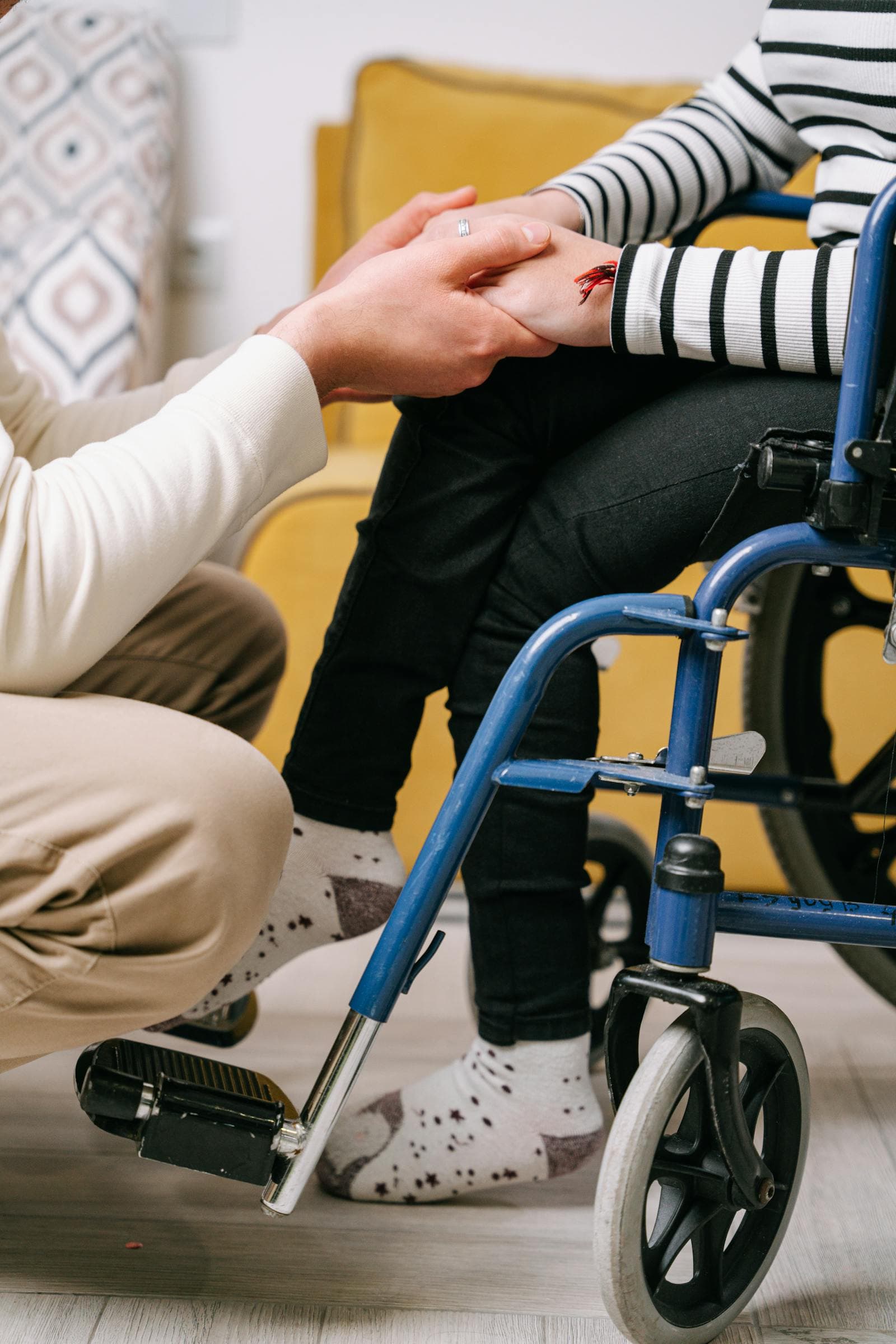 A First Priority Care worker supporting an NDIS participant in Gold Coast